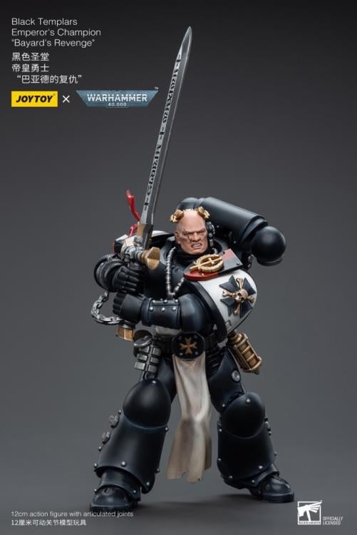 Warhammer 40K Black Templars Emperor's Champion Bayard's Revenge 1/18 Scale Action Figure Gallery Image 6