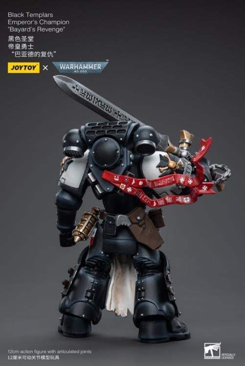 Warhammer 40K Black Templars Emperor's Champion Bayard's Revenge 1/18 Scale Action Figure Gallery Image 10