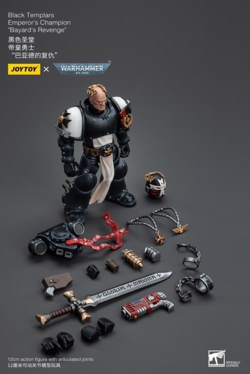 Warhammer 40K Black Templars Emperor's Champion Bayard's Revenge 1/18 Scale Action Figure Gallery Image 11