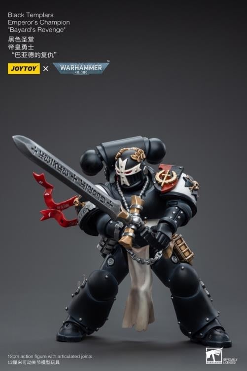 Warhammer 40K Black Templars Emperor's Champion Bayard's Revenge 1/18 Scale Action Figure Gallery Image 8