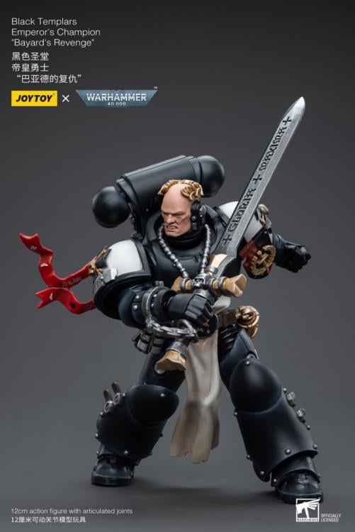 Warhammer 40K Black Templars Emperor's Champion Bayard's Revenge 1/18 Scale Action Figure Gallery Image 5