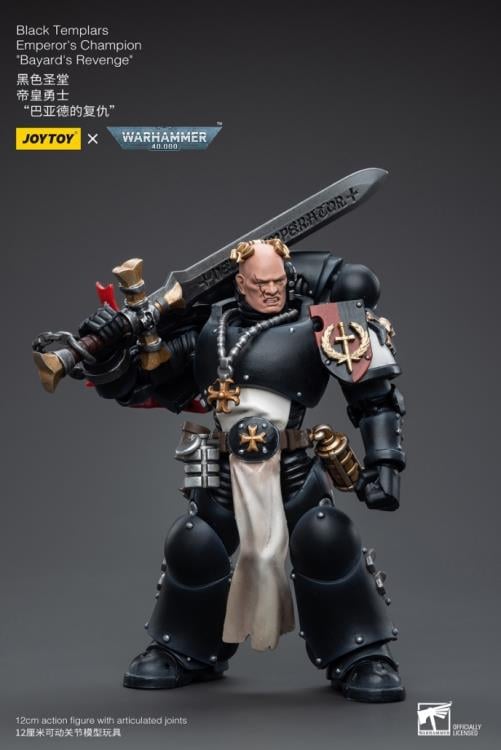 Warhammer 40K Black Templars Emperor's Champion Bayard's Revenge 1/18 Scale Action Figure Gallery Image 4