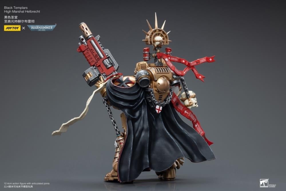 Warhammer 40K Black Templars High Marshal Helbrecht 1/18 Scale Figure Gallery Image 9
