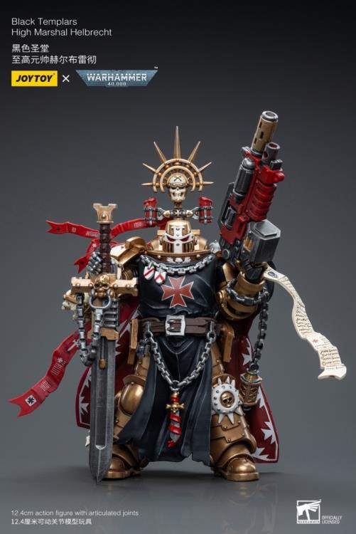 Warhammer 40K Black Templars High Marshal Helbrecht 1/18 Scale Figure Gallery Image 3