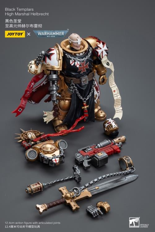 Warhammer 40K Black Templars High Marshal Helbrecht 1/18 Scale Figure Gallery Image 10