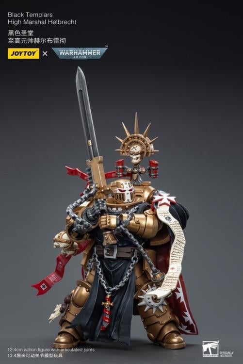 Warhammer 40K Black Templars High Marshal Helbrecht 1/18 Scale Figure Gallery Image 5