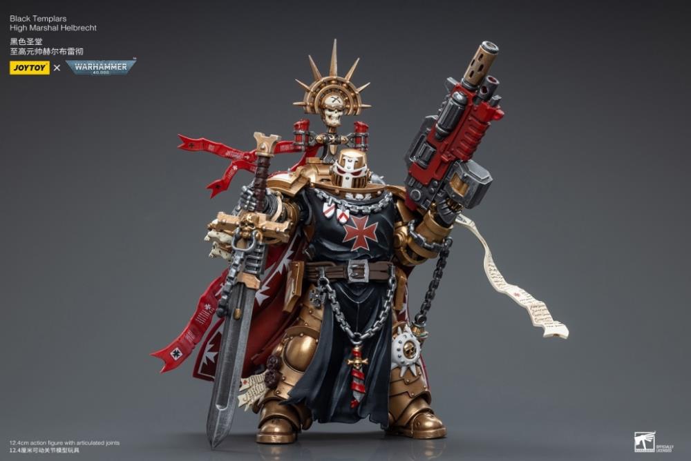 Warhammer 40K Black Templars High Marshal Helbrecht 1/18 Scale Figure Gallery Image 7