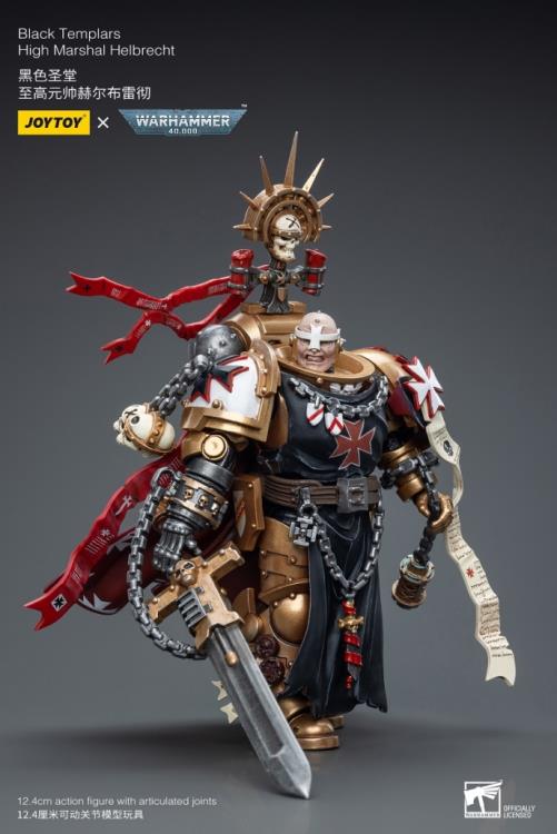Warhammer 40K Black Templars High Marshal Helbrecht 1/18 Scale Figure Gallery Image 8