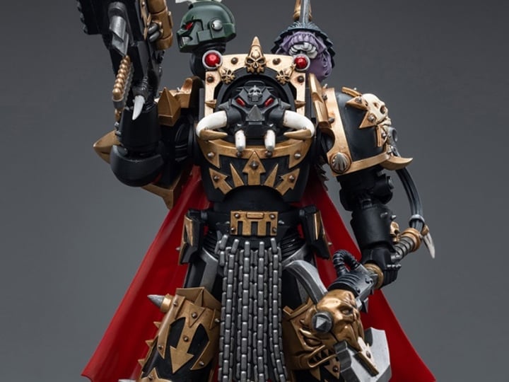 Warhammer 40K Chaos Space Marines Black Legion Chaos Lord in Terminator Armor 1/18 Scale Figure Gallery Image 1