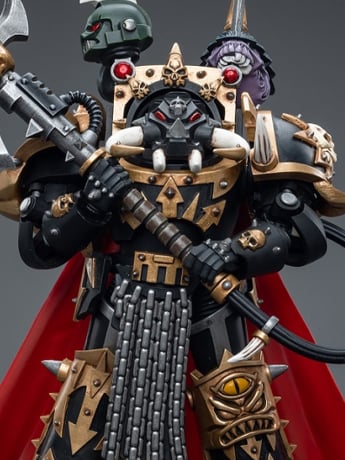 Warhammer 40K Chaos Space Marines Black Legion Chaos Lord in Terminator Armor 1/18 Scale Figure Gallery Image 2