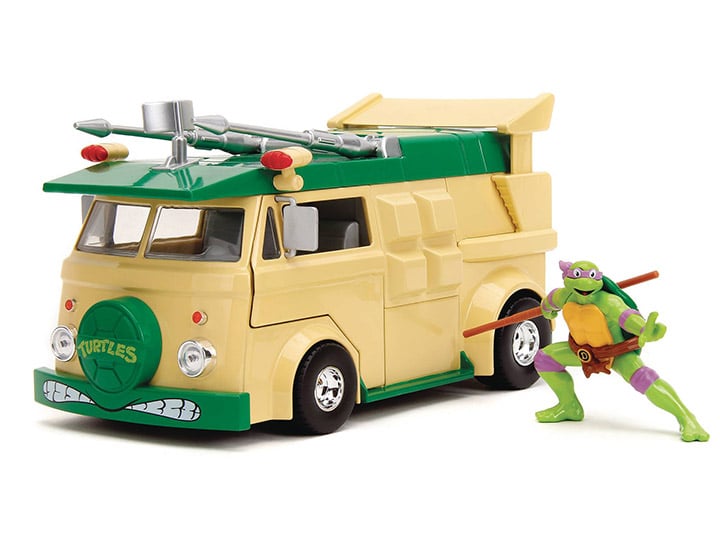 Teenage Mutant Ninja Turtles Hollywood Rides Donatello & 1/24 Scale Party Wagon Gallery Image 1