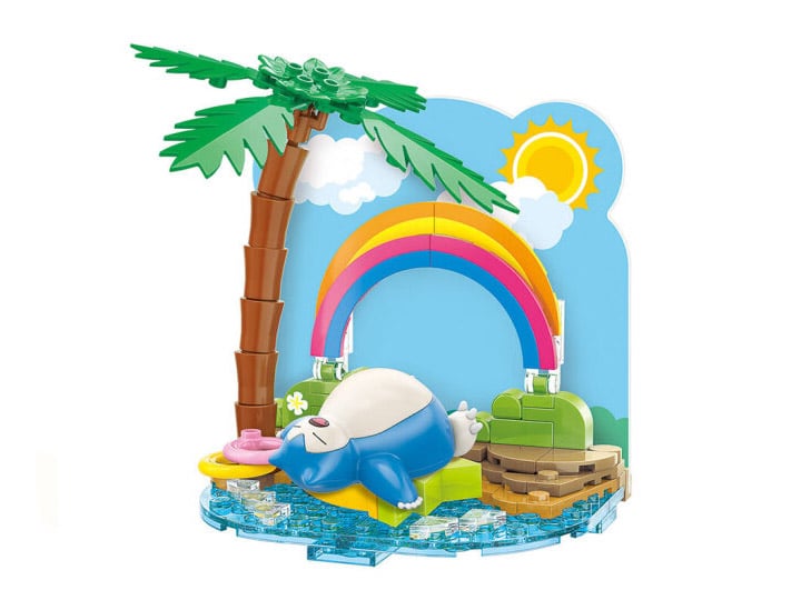 Pokemon Holiday Party Snorlax Lazy Nap Block Toy Set Gallery Image 1