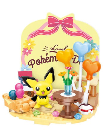 Pokemon Holiday Party Pichu Sweet Arrangement Block Toy Set Gallery Image 2