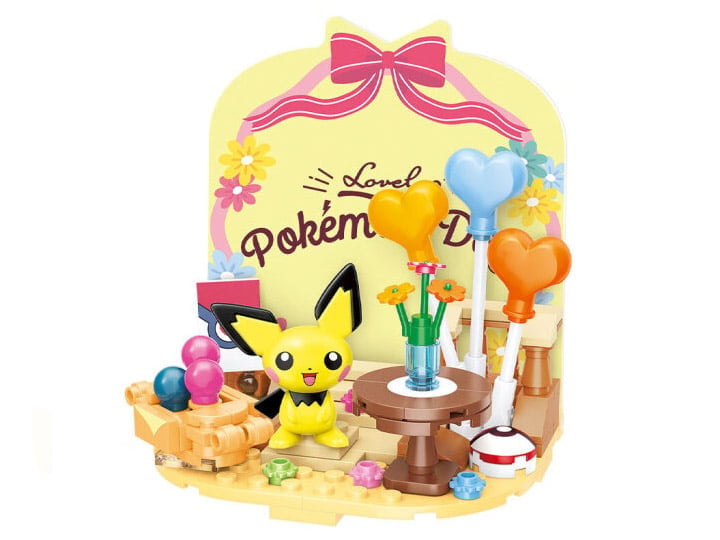 Pokemon Holiday Party Pichu Sweet Arrangement Block Toy Set Gallery Image 1