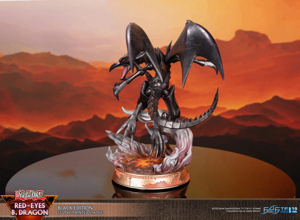 Yu-Gi-Oh! Red-Eyes Black Dragon (Black Ver.) Statue Gallery Image 9