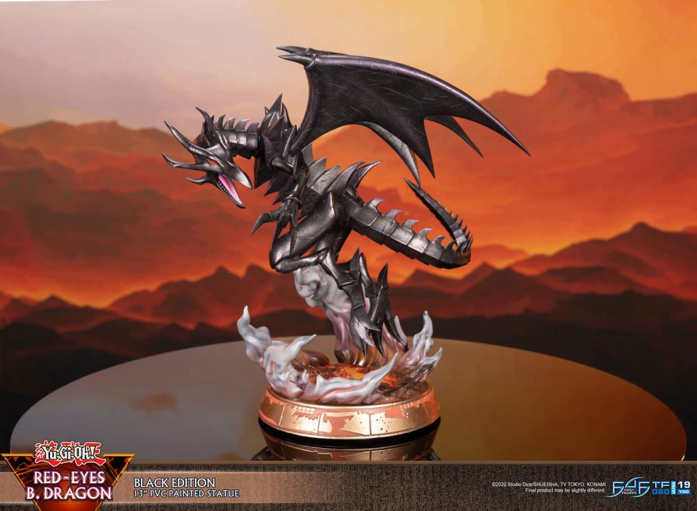 Yu-Gi-Oh! Red-Eyes Black Dragon (Black Ver.) Statue Gallery Image 4