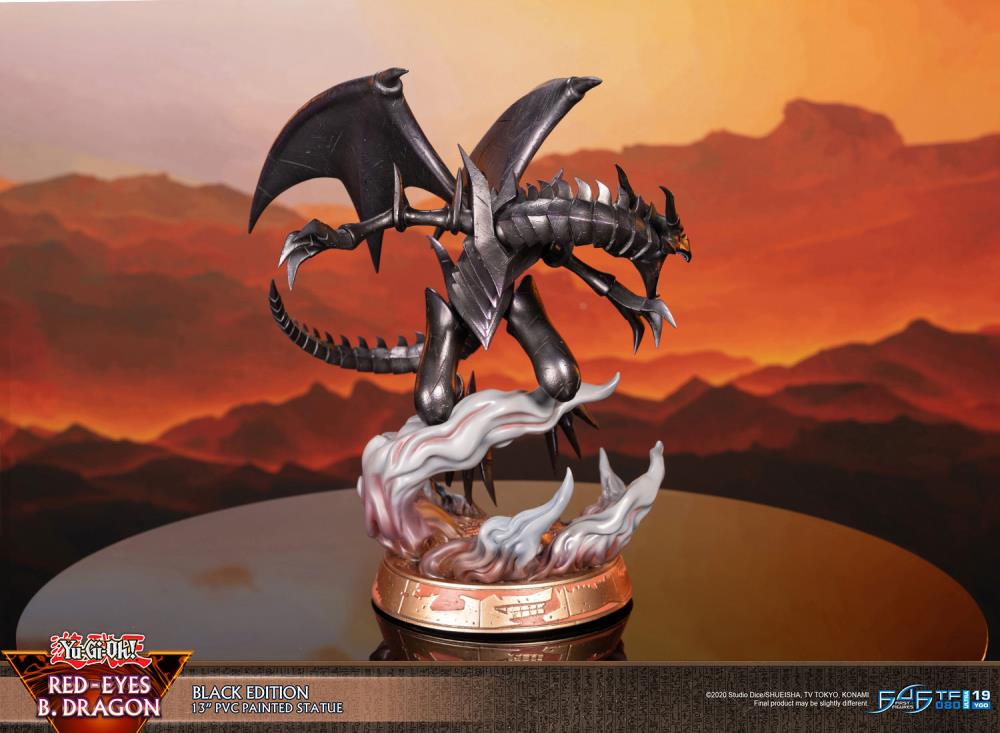 Yu-Gi-Oh! Red-Eyes Black Dragon (Black Ver.) Statue Gallery Image 6