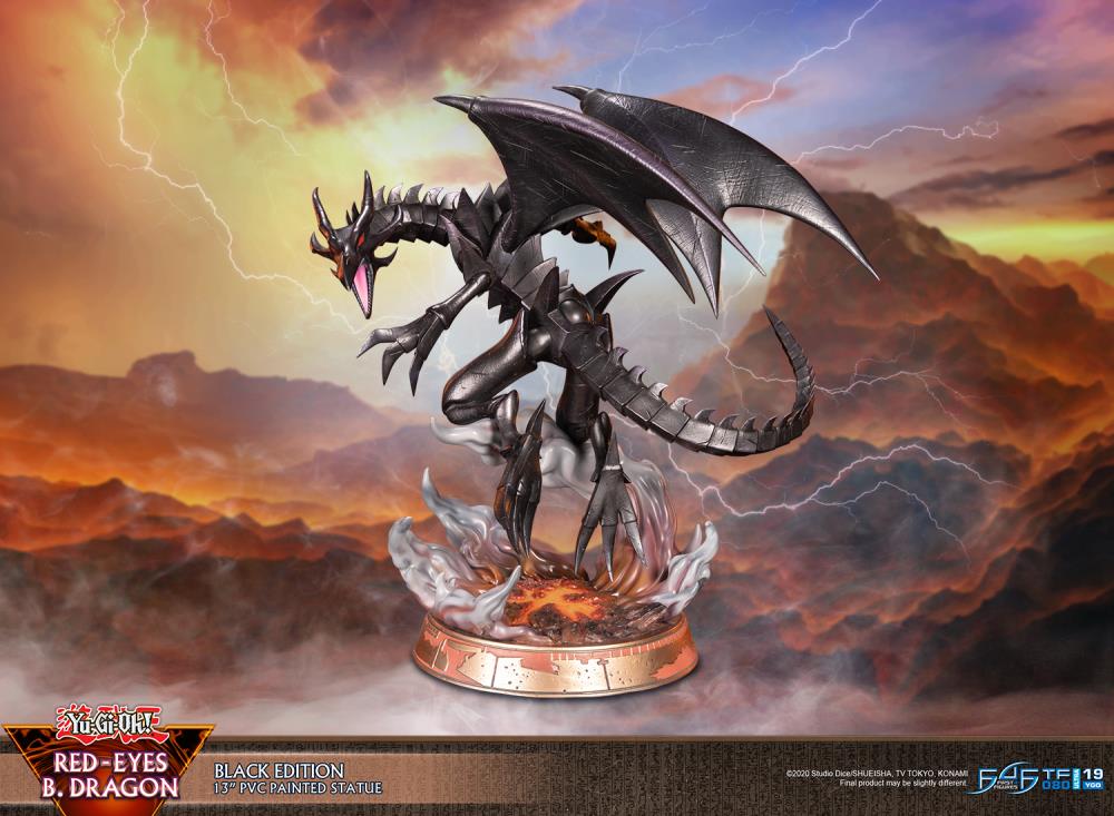 Yu-Gi-Oh! Red-Eyes Black Dragon (Black Ver.) Statue Gallery Image 3