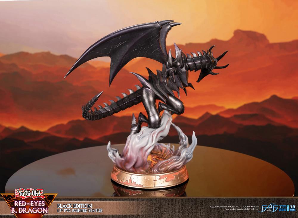 Yu-Gi-Oh! Red-Eyes Black Dragon (Black Ver.) Statue Gallery Image 7