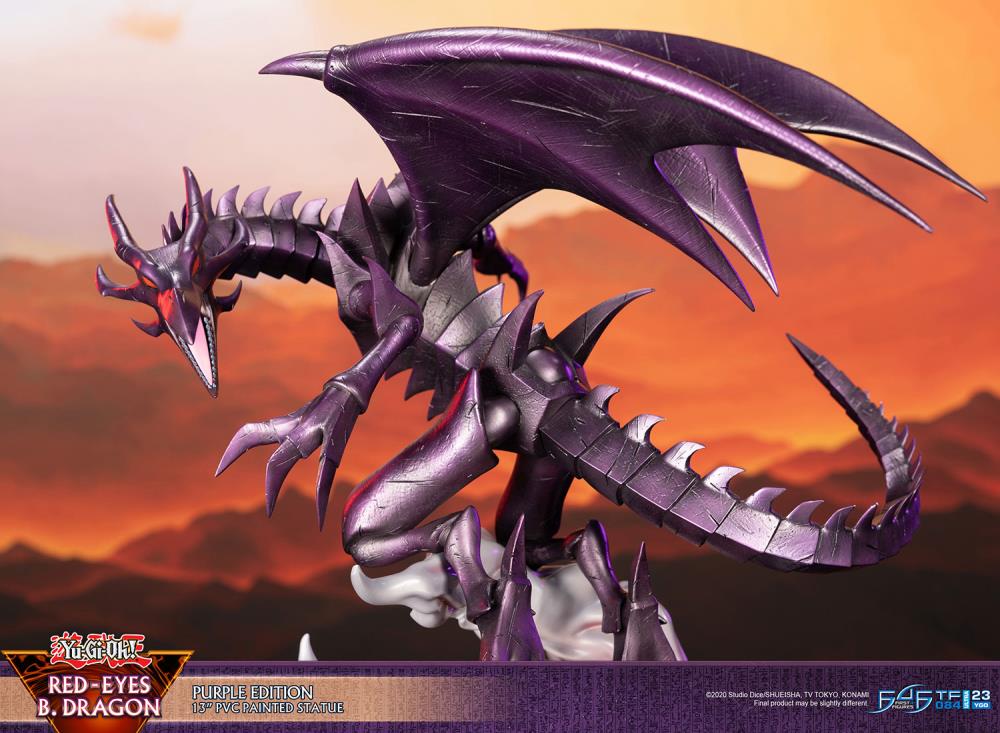 Yu-Gi-Oh! Red-Eyes Black Dragon (Purple Ver.) Statue Gallery Image 12