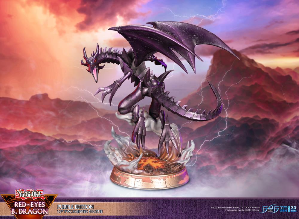Yu-Gi-Oh! Red-Eyes Black Dragon (Purple Ver.) Statue Gallery Image 3