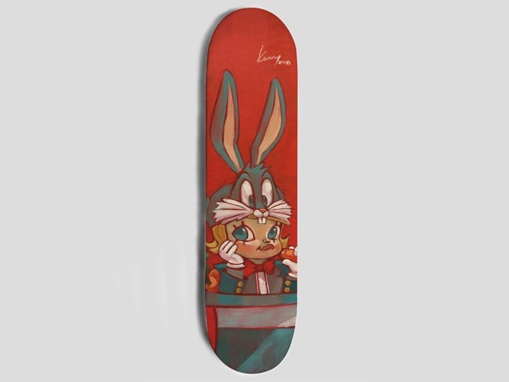 Looney Tunes Get Animated Bugs Bunny (Kenny Wong) Skateboard Deck Looney Tunes Get Animated Bugs Bunny (Kenny Wong) Skateboard Deck