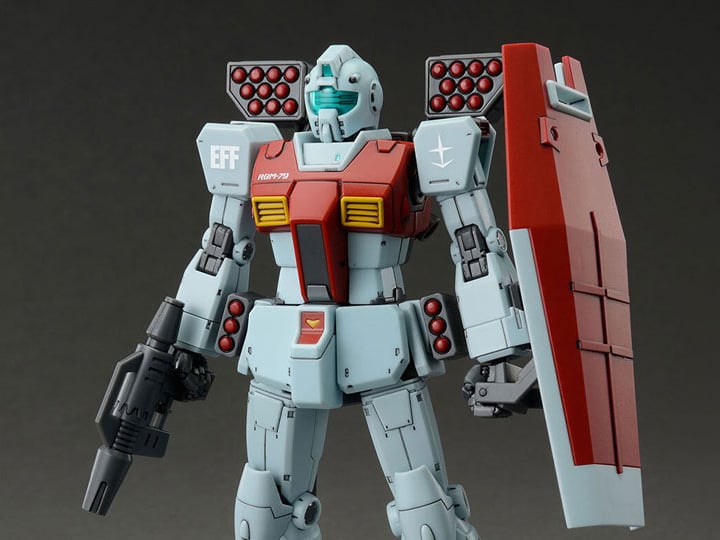 Mobile Suit Gundam: The Origin MSD HGGTO GM (Shoulder Cannon/Missile Pod Equipped) 1/144 Scale Model Kit Gallery Image 1