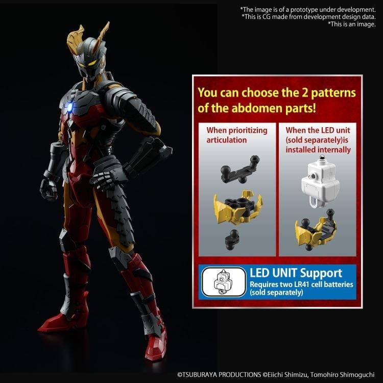 Ultraman Zero Figure-rise Standard Ultraman Zero Suit (SC Specification Action Ver.) Model Kit Gallery Image 11