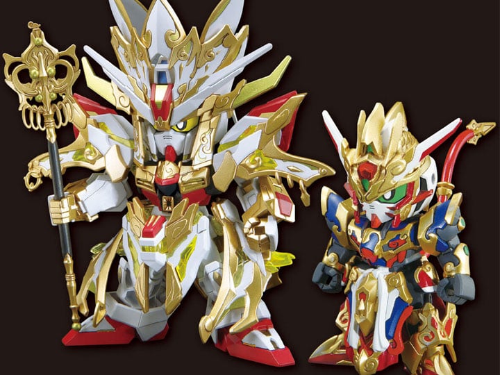 SD Gundam World Heroes SDW Revival of the Heroes! Wukong Impulse (Childhood Ver.) & Sanzang Strike Freedom Gundam Set Model Kit Gallery Image 1