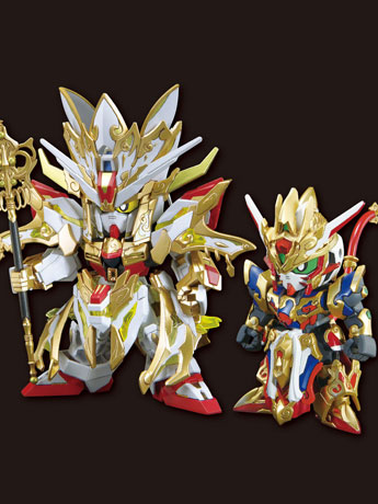 SD Gundam World Heroes SDW Revival of the Heroes! Wukong Impulse (Childhood Ver.) & Sanzang Strike Freedom Gundam Set Model Kit Gallery Image 2