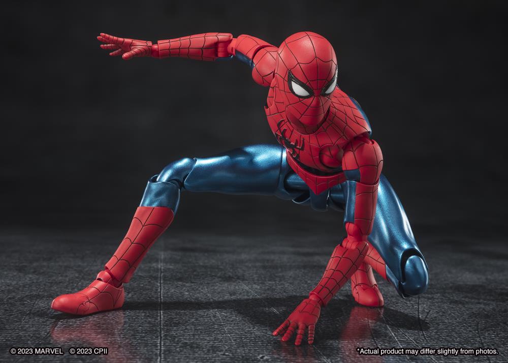 Spider-Man: No Way Home S.H.Figuarts Spider-Man (New Red & Blue Suit) Action Figure Gallery Image 5