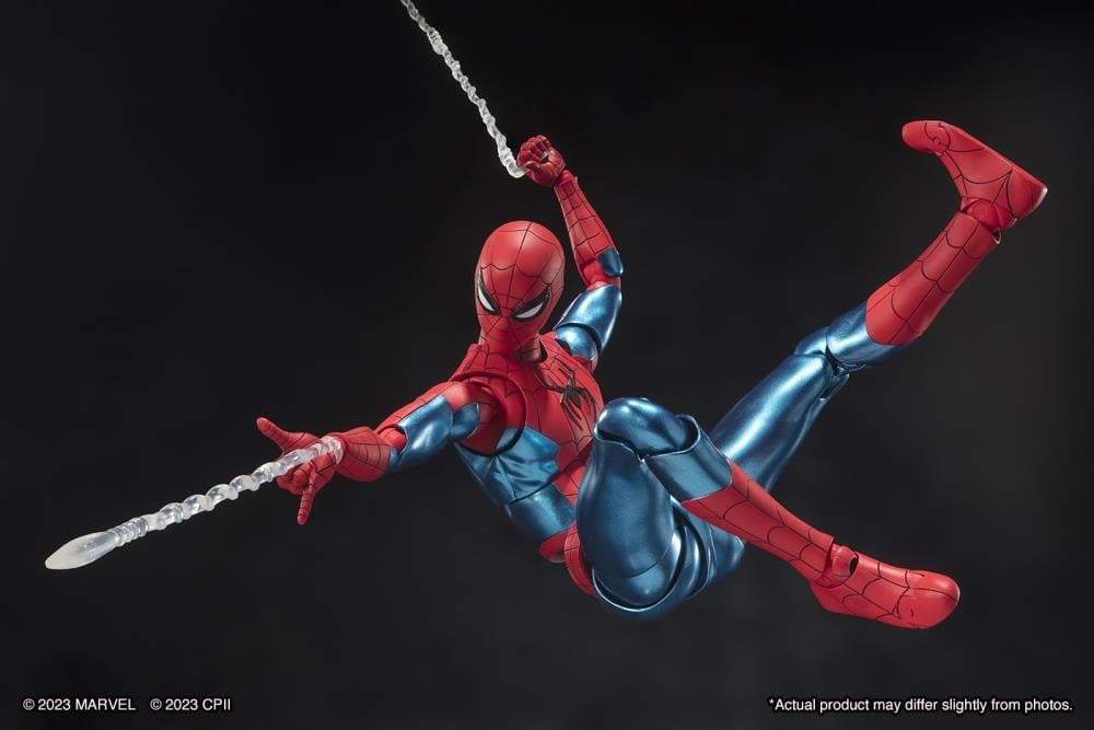 Spider-Man: No Way Home S.H.Figuarts Spider-Man (New Red & Blue Suit) Action Figure Gallery Image 9