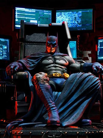DC Comics Throne Legacy Collection Batman Tactical Throne (Deluxe Ver.) 1/4 Scale Statue Gallery Image 2