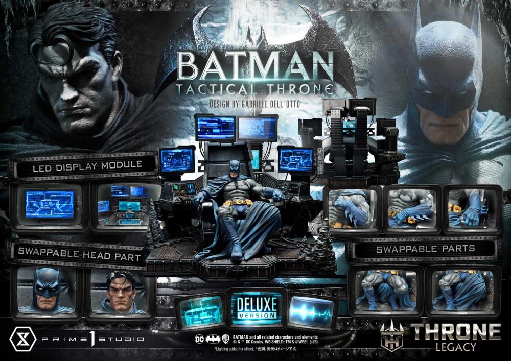 DC Comics Throne Legacy Collection Batman Tactical Throne (Deluxe Bonus Ver.) 1/4 Scale Statue Gallery Image 69