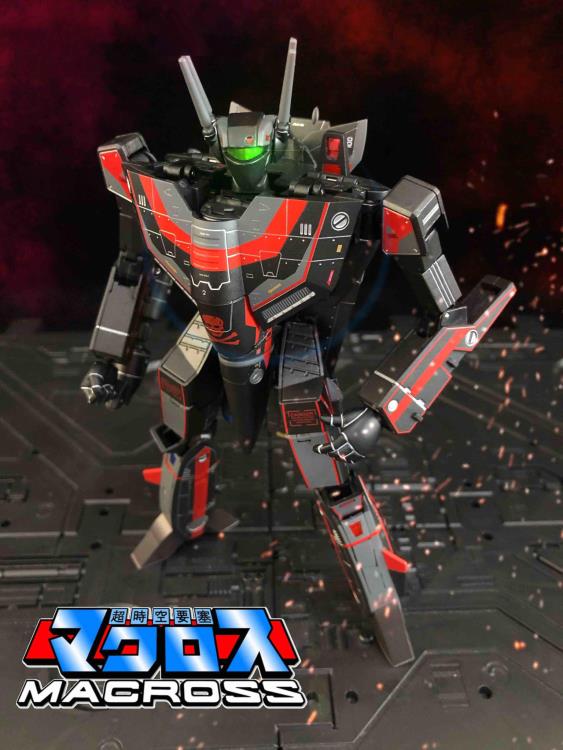Macross VF-1S Valkyrie (Dark Red Ver.) with Fast Pack Armor 1/72