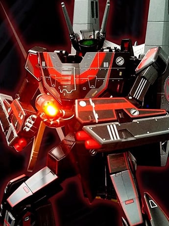 Macross VF-1S Valkyrie (Dark Red Ver.) with Fast Pack Armor 1/72