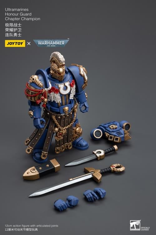 Warhammer 40K Ultramarines Honor Guard Chapter Champion 1/18 Scale Figure Gallery Image 10