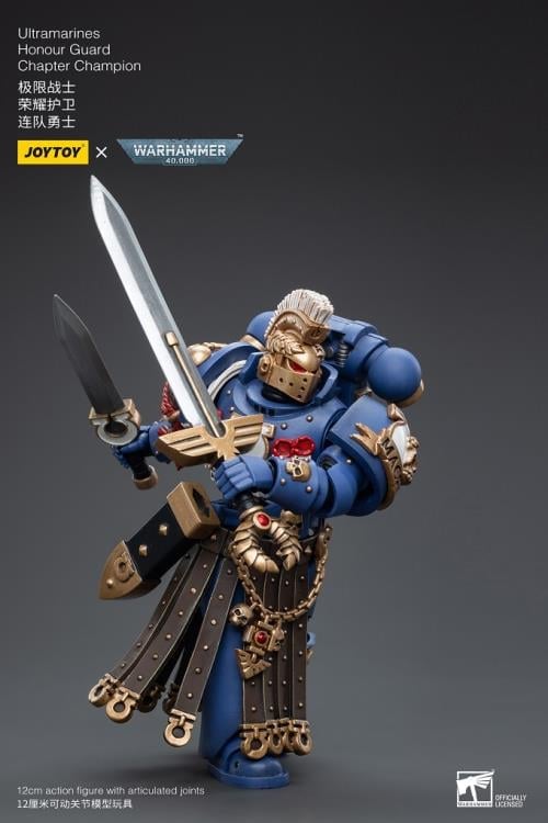Warhammer 40K Ultramarines Honor Guard Chapter Champion 1/18 Scale Figure Gallery Image 6