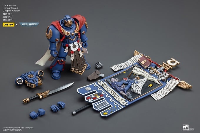 Warhammer 40K Ultramarines Honor Guard Chapter Ancient 1/18 Scale Figure Gallery Image 11