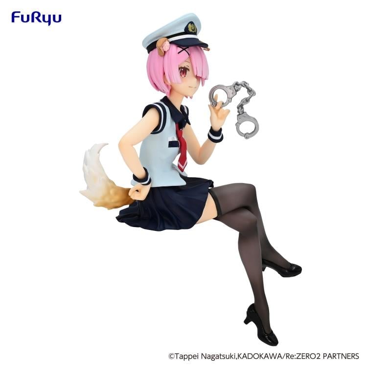Re:Zero Starting Life in Another World Ram (Police Officer Cap w/ Dog Ears) Noodle Stopper Figure Gallery Image 5
