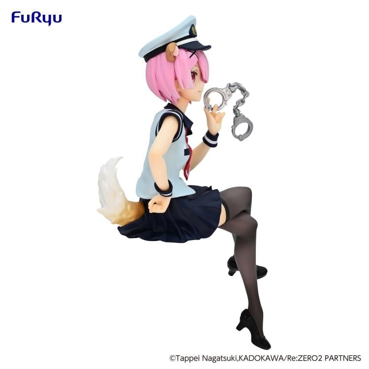 Re:Zero Starting Life in Another World Ram (Police Officer Cap w/ Dog Ears) Noodle Stopper Figure Gallery Image 6