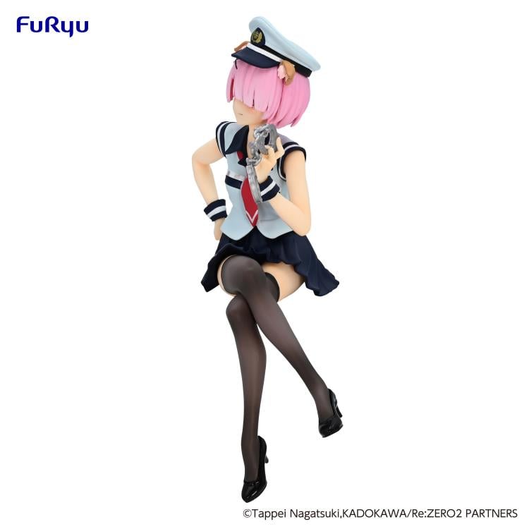 Re:Zero Starting Life in Another World Ram (Police Officer Cap w/ Dog Ears) Noodle Stopper Figure Gallery Image 9