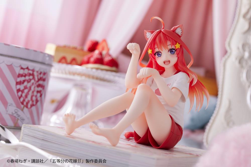 The Quintessential Quintuplets Desktop Cute Itsuki Nakano (Newly Written Cat Roomwear Ver.) Figure Gallery Image 4