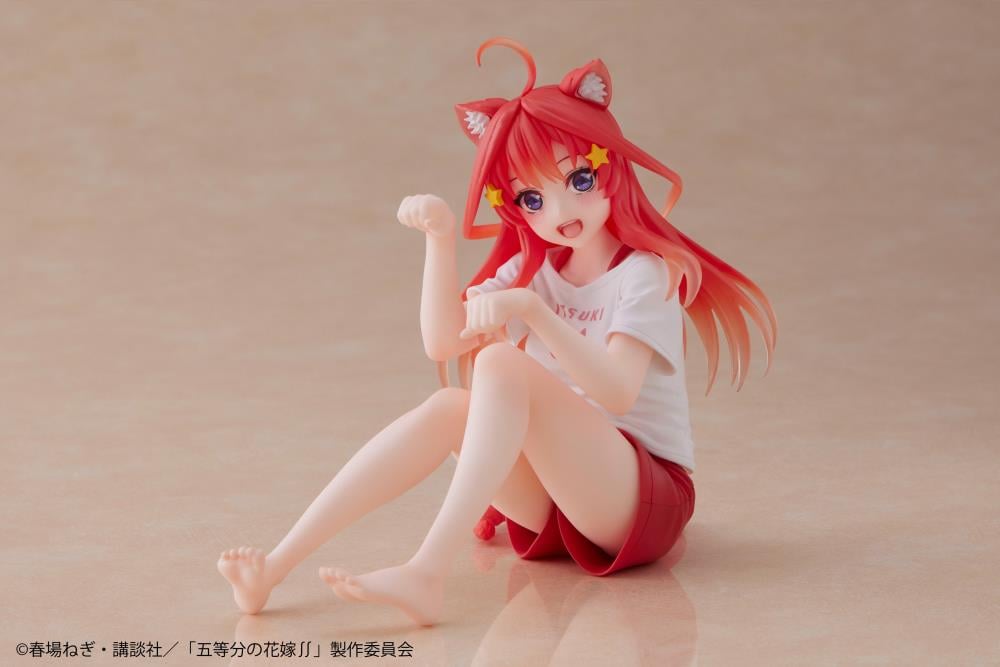The Quintessential Quintuplets Desktop Cute Itsuki Nakano (Newly Written Cat Roomwear Ver.) Figure Gallery Image 5