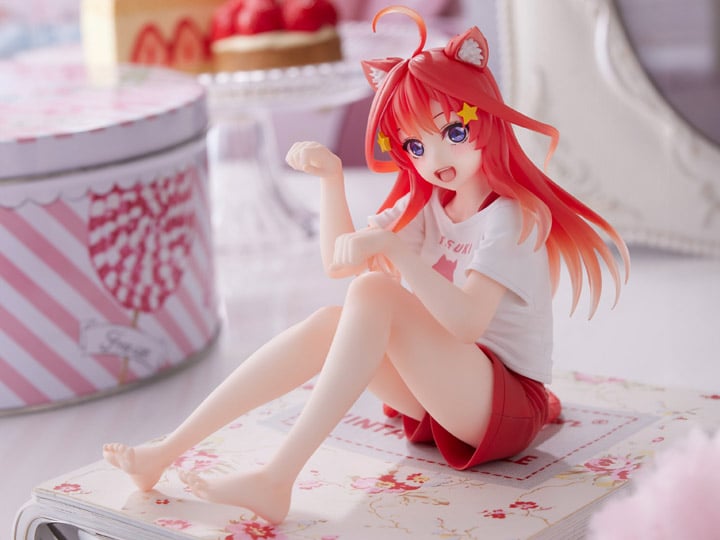 The Quintessential Quintuplets Desktop Cute Itsuki Nakano (Newly Written Cat Roomwear Ver.) Figure Gallery Image 1