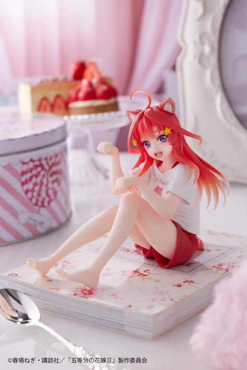 The Quintessential Quintuplets Desktop Cute Itsuki Nakano (Newly Written Cat Roomwear Ver.) Figure Gallery Image 3