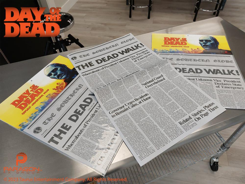 Day of the Dead Newspaper Prop Replica Gallery Image 6