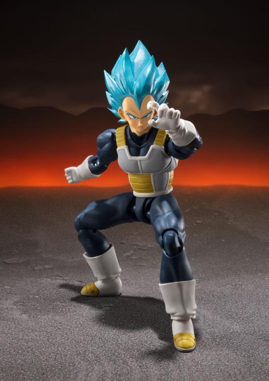 Dragon Ball Super: Broly S.H.Figuarts Super Saiyan God Super Saiyan Vegeta (15th Anniversary Ver.) Exclusive Action Figure Gallery Image 3