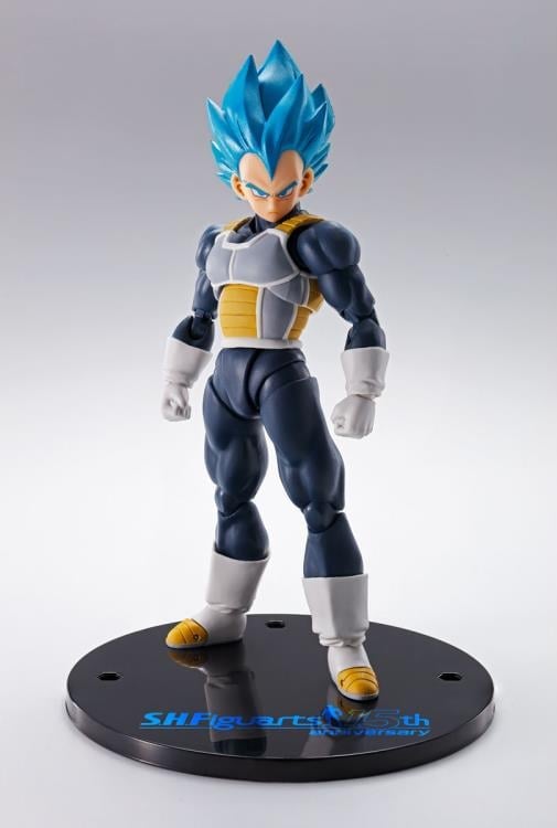 Dragon Ball Super: Broly S.H.Figuarts Super Saiyan God Super Saiyan Vegeta (15th Anniversary Ver.) Exclusive Action Figure Gallery Image 7