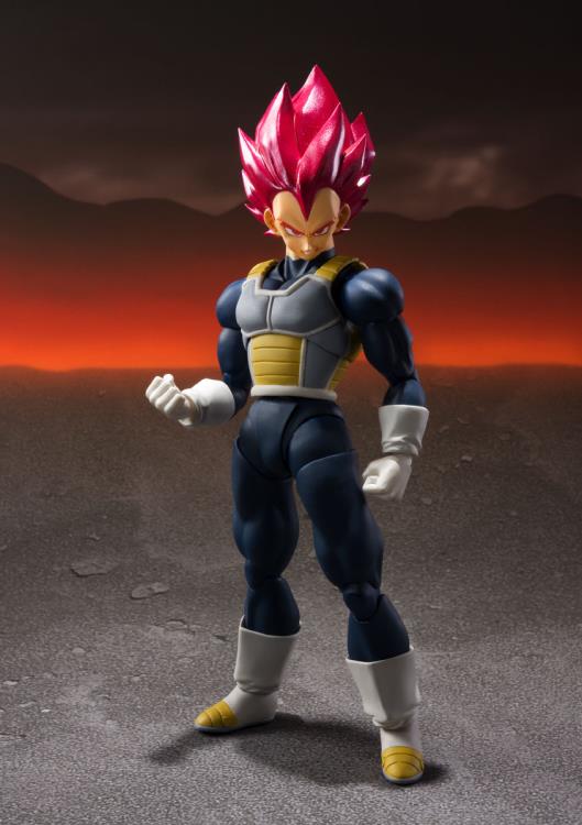 Dragon Ball Super: Broly S.H.Figuarts Super Saiyan God Super Saiyan Vegeta (15th Anniversary Ver.) Exclusive Action Figure Gallery Image 6